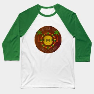 Welcome To Palm Springs Tiki Style Baseball T-Shirt